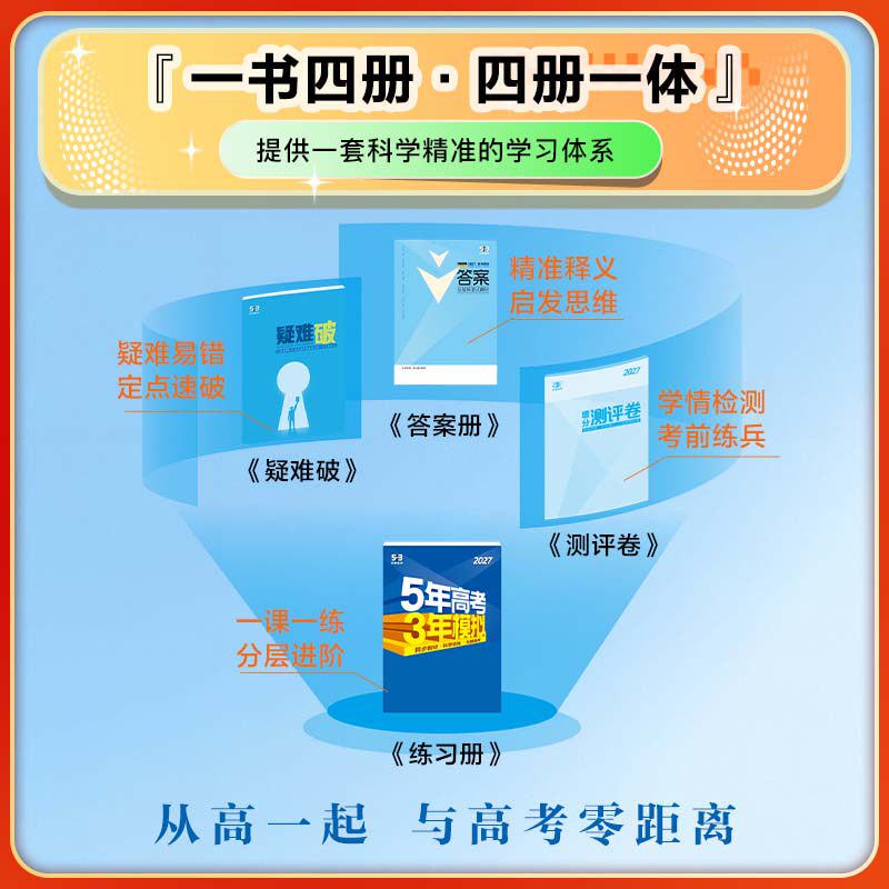 曲一线2026五年高考三年模拟53高中同步数学英语化学物理语文生物政治历史地理必修第一二册人教A版新高一高二选择性必修2三练习册