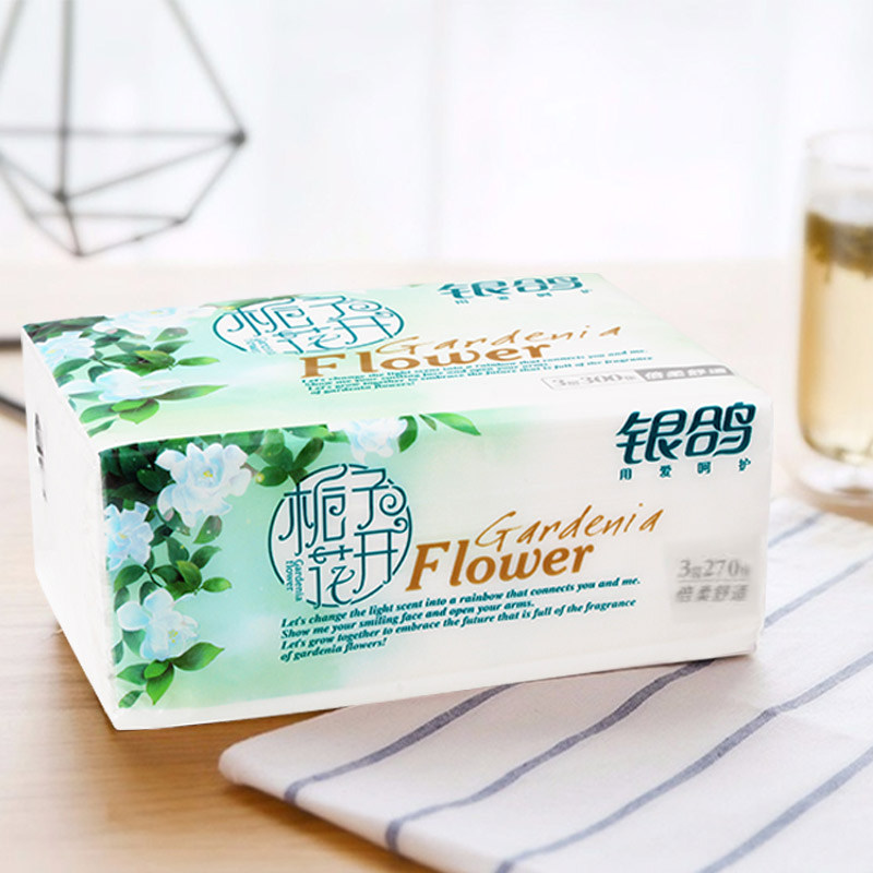 银鸽原生木浆抽取式家用无香24面纸 银鸽嘉惠抽纸