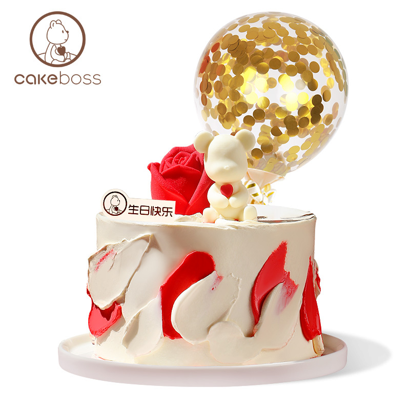 CAKEBOSS玫瑰花期乳酪芝士芝士蛋糕生日节日蛋糕北京上海同城配送-图3