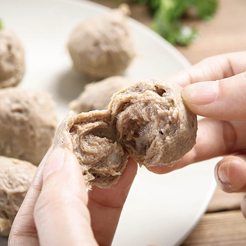 华峰肥老大牛筋丸商用2.5kg/包冷冻半成品火锅关东煮肉丸子食材 - 图2