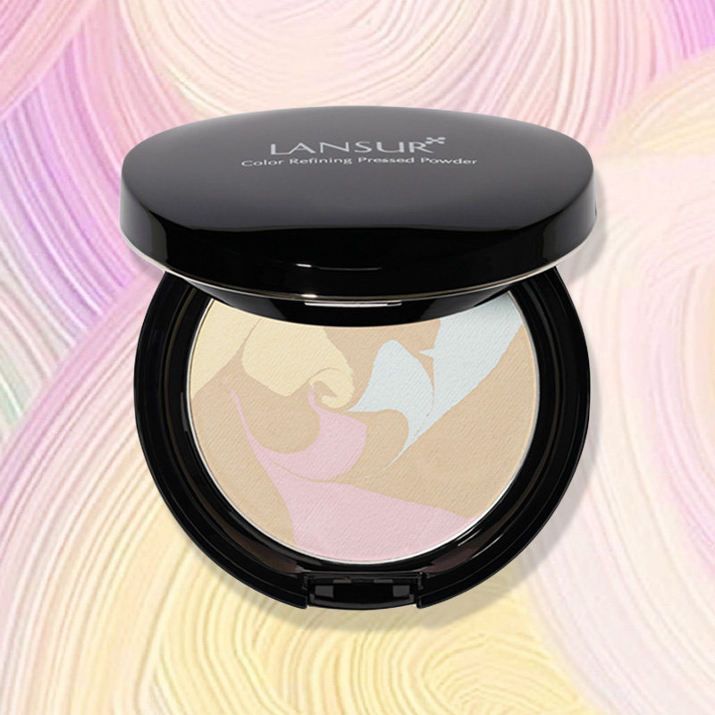 兰瑟定妆粉女控油持久遮瑕防水散粉 lansur兰瑟隽穆粉饼
