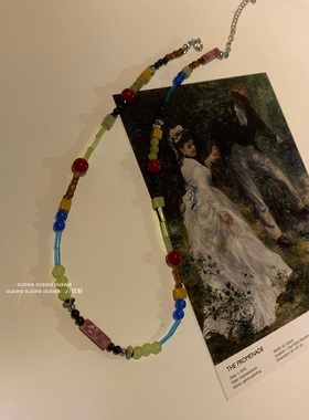 ouswa自制小众原创天然石项链