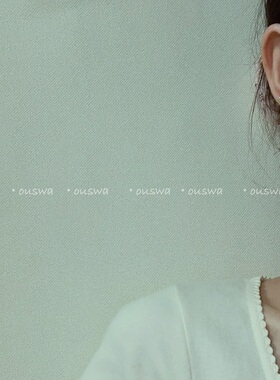 ouswa原创【蜜桃汁】水灵白水晶少女感小众手工气质温柔耳环耳扣