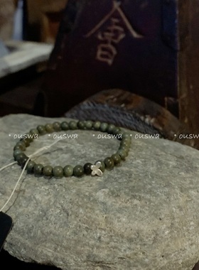 ouswa【银色蝴蝶】纯银！翻动美丽翅膀极简百搭红绳绿檀小众手串