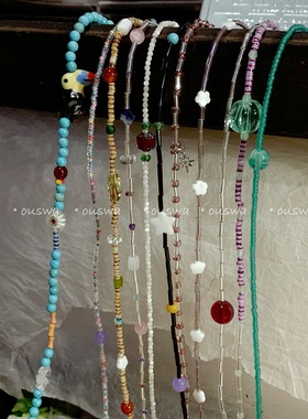 ouswa原创*飘摇的南方，夏日小众设计感少女ins百搭锁骨链项链