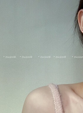 ouswa原创【风传花信】多巴胺手工少女小众日系ins蝴蝶结耳环耳饰