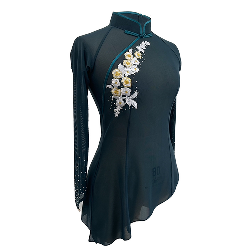 舞依艺库古典舞蹈身韵纱衣女胶州东北秧歌民间舞练功服加钻可定制 - 图3