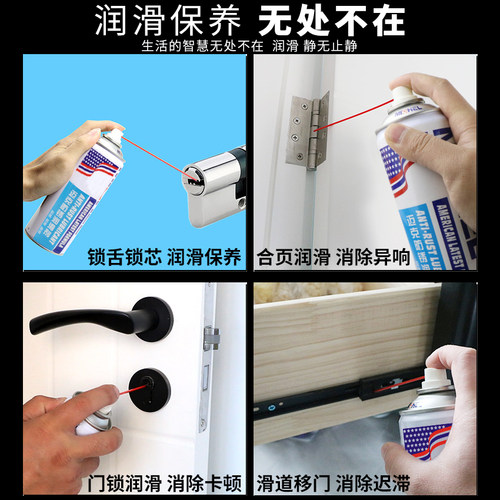 家用推拉移门滑轮润滑油脂门窗滑道窗户导轨抽屉滑轨机械轨道喷剂 - 图1