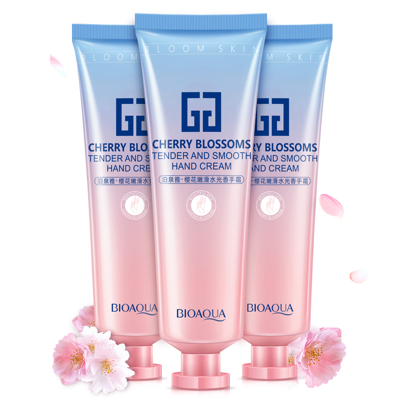 泊泉雅昊达专卖店樱花护手霜套装滋润补水保湿秋冬四季通用防干裂嫩肤油女男士学生3