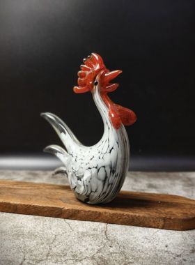 琉璃公鸡艺品鸡摆件客厅酒柜装饰品创意家居饰品玄关电视柜生肖鸡