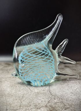 手工琉璃燕鱼装饰摆件手工艺品摆件公司客厅玄关柜摆设装饰风水鱼