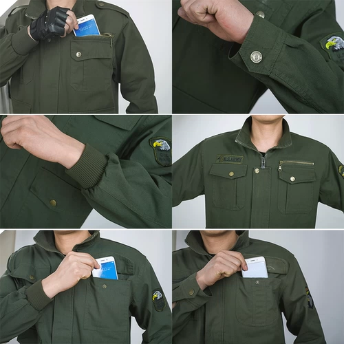 Демисезонный хлопковый лонгслив, униформа, комбинезон