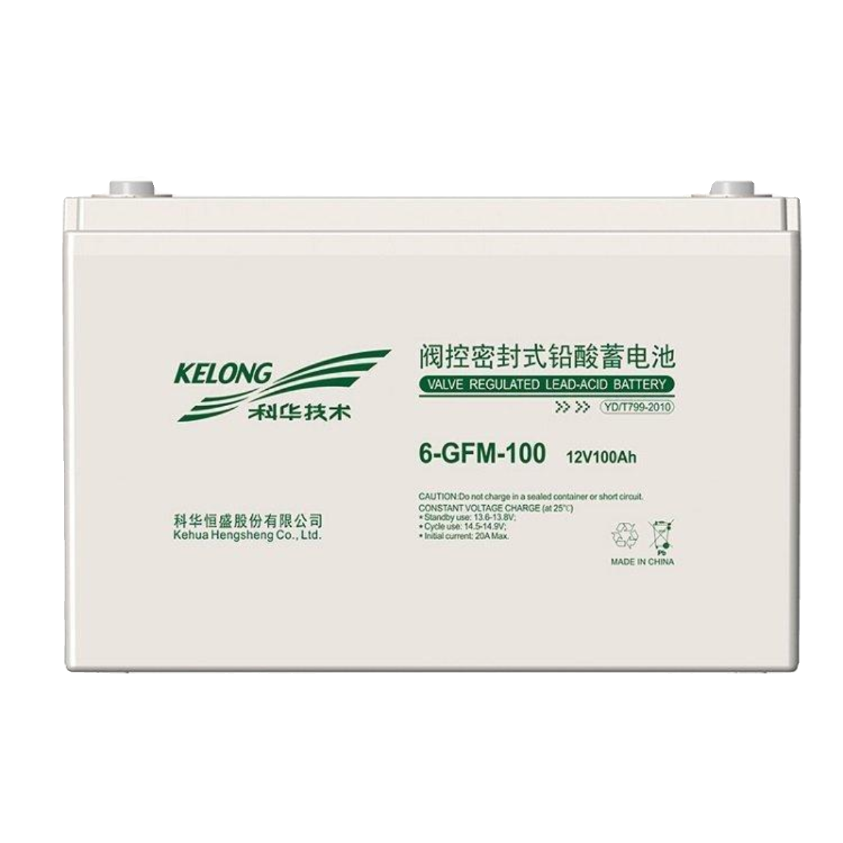 科华蓄电池12V100AH 6-GFM-100铅酸免维护UPSEPS电源直流屏专用 - 图1