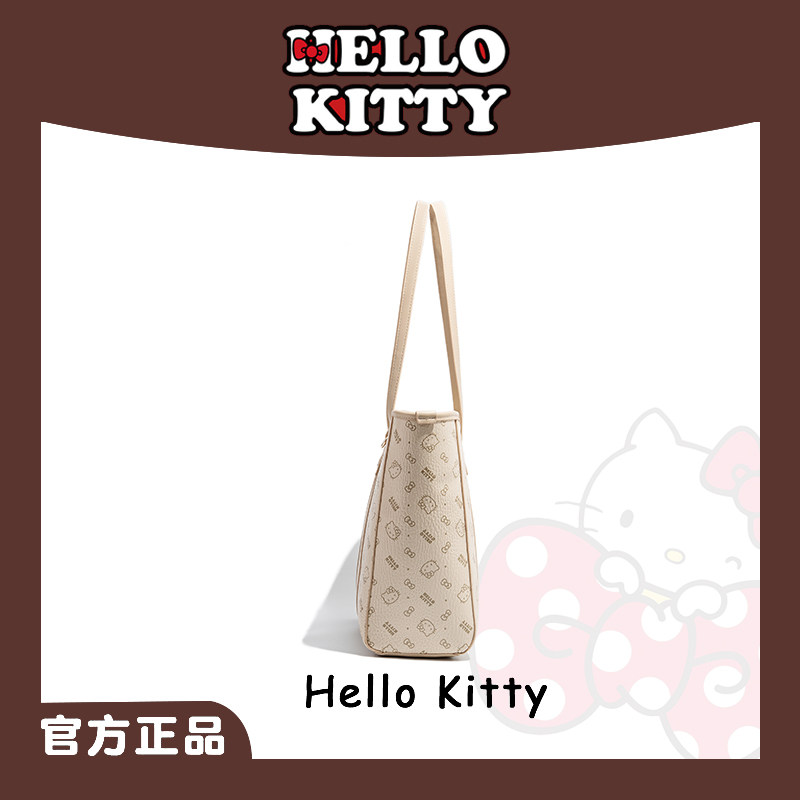 HelloKitty凯蒂猫托特包大容量印花腋下包女小香风百搭手提单肩包,淘宝优惠券,粉丝福利购,淘宝优惠卷