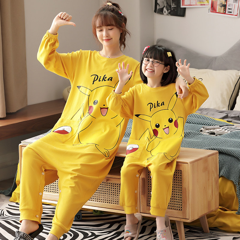 春秋季儿童女童连体衣纯棉连体睡衣 珊妤睡衣/家居服套装