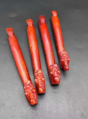 岫玉仿古做旧玉佩玉坠腰带扣