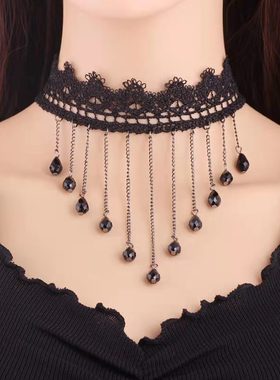 CHOKER韩国脖子蕾丝短款锁骨链