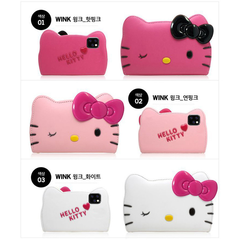 韩国hello kitty凯蒂猫适用苹果iPhone16promax手机壳适用翻盖套苹果15promax钱包式保护套可爱卡通猫咪壳