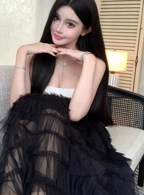 S999纯银山茶花项链女款