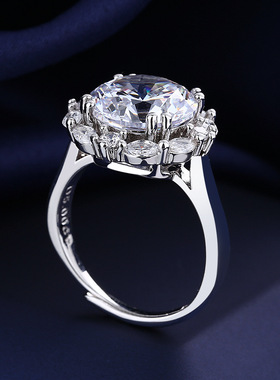 直播热卖大女鸽子蛋五克拉仿真指女式指环跨境戒指