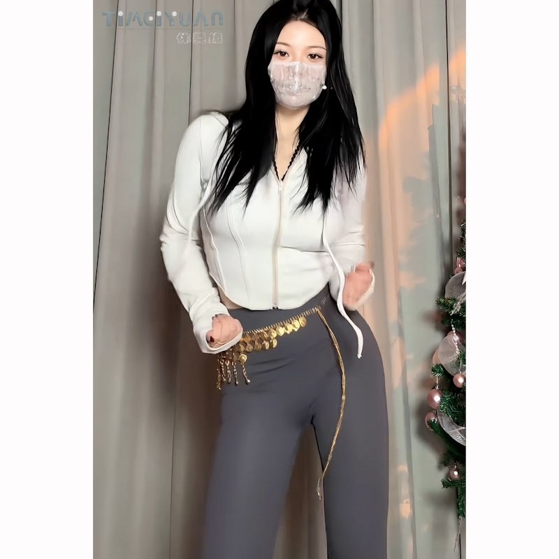 浅灰色瑜伽紧身裤女灰色高腰弹力显瘦修身运动长裤莱卡面料四季款,淘宝优惠券,粉丝福利购,淘宝优惠卷