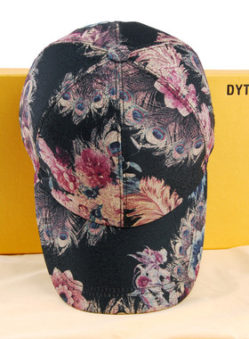 DYTOO高档花朵帽子棒球帽男女士春夏天防晒帽鸭舌帽遮阳帽韩版潮