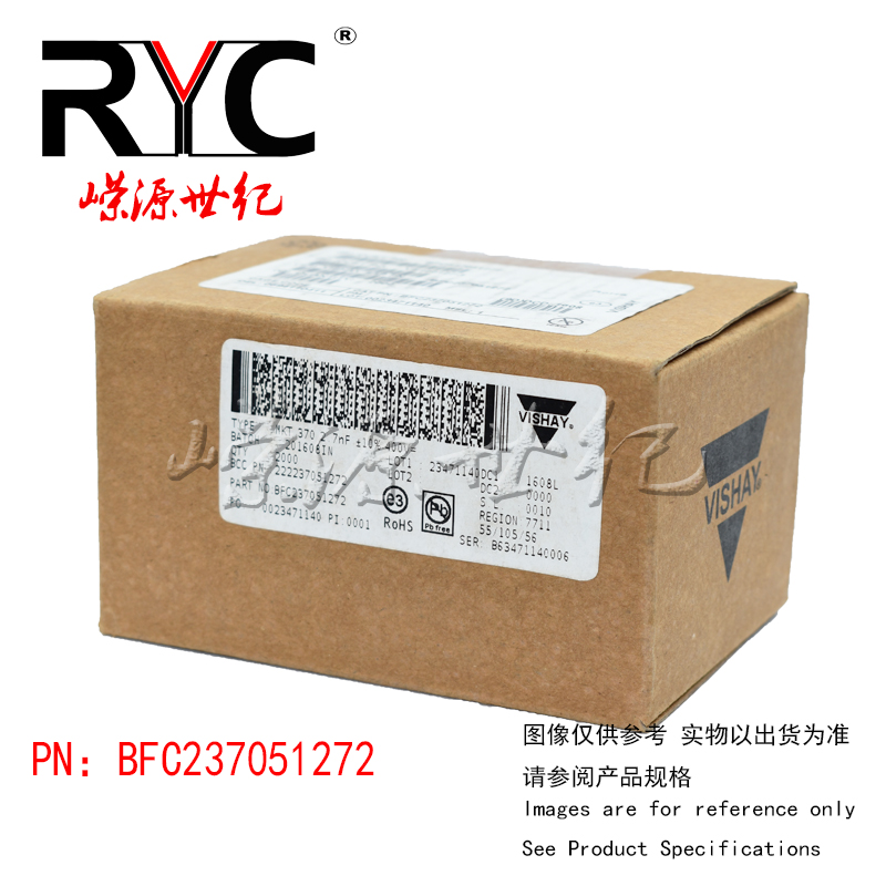 BFC237051272 MKT370 VISHAY薄膜电容器.0027uF 10% 400volts-图1