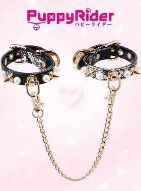 PUPPYRIDER金铆月鳞黑蛇项圈女m