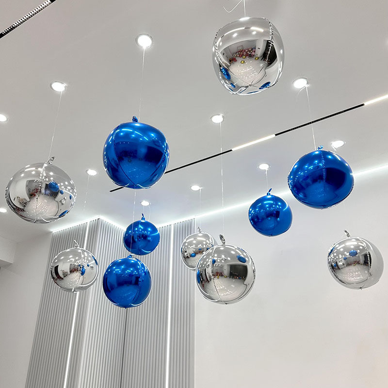 4D圆形铝膜气球商场店铺超市公司新年会布置周年店庆情人节装饰,淘宝优惠券,粉丝福利购,淘宝优惠卷