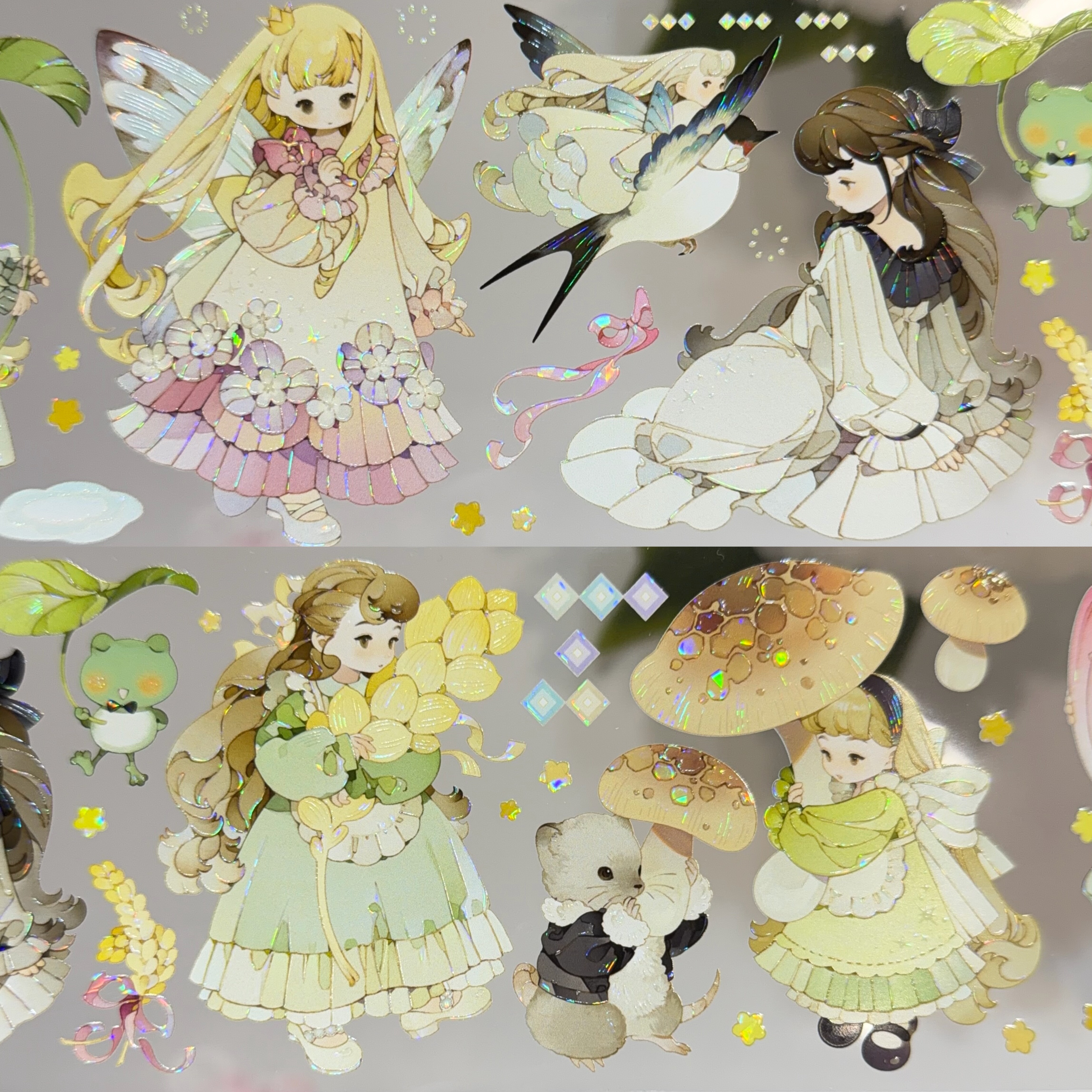 野葵分装手账胶带贝儿拇指姑娘豫太太可爱女孩流麻咕卡手机背卡,淘宝优惠券,粉丝福利购,淘宝优惠卷