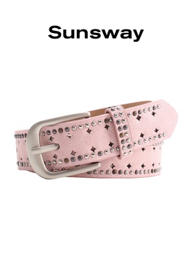SUNSWAY美式复古设计感小众腰带