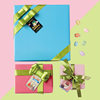Waterproof laminated book wrapping paper, small fresh gift wrapping paper