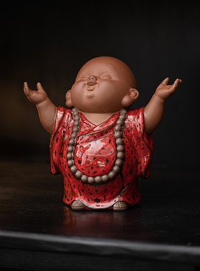 恬静生活紫砂中式装饰摆件