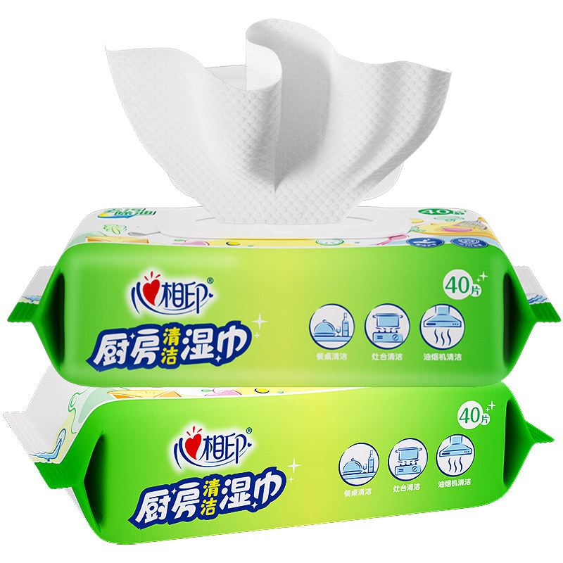 心相印厨房湿巾去污除油渍餐厅家用清洁加厚珍珠纹去油大包湿纸巾,淘宝优惠券,粉丝福利购,淘宝优惠卷