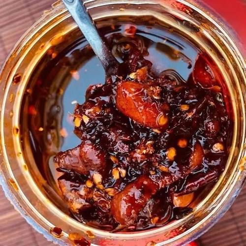 遵义辣子鸡丁油辣椒香辣酱贵州特产油辣椒酱下饭菜凉拌调料油辣子 - 图0