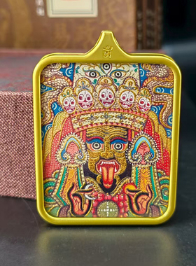 扎基拉姆手绘唐卡吊坠