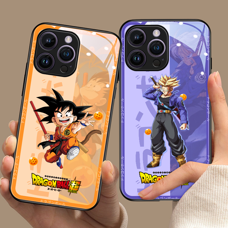 七龙珠苹果16手机壳新款iphone17promax男12mini动漫卡通11pm玻璃x防摔xr适用个性13小众15悟空14贝吉塔8plus - 图2