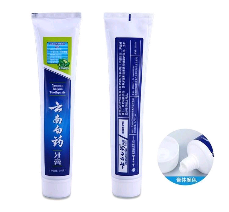 云南白药清爽型230g*4支装牙膏 凯茂家居牙膏