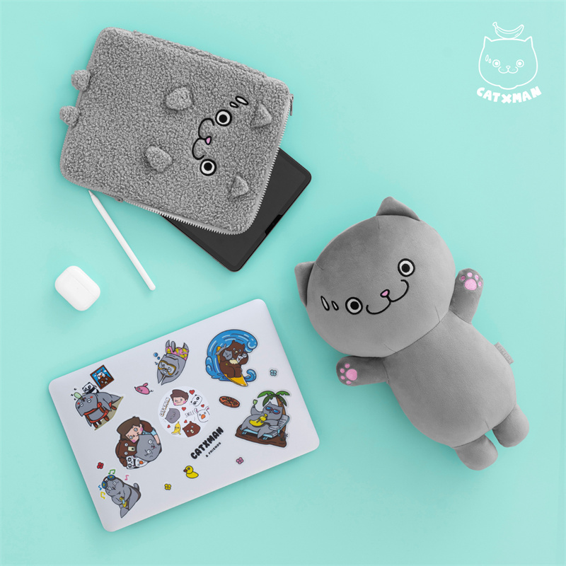 CATXMAN 周柏豪 STANDING PLUSH DOLL猫星侠站立造型拥抱毛绒公仔 - 图0