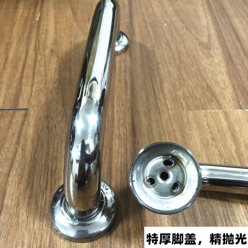 不锈钢暗装特厚焊盖抽芯弯头拉手豪华别墅庭院木门铝合金铁门把手 - 图1