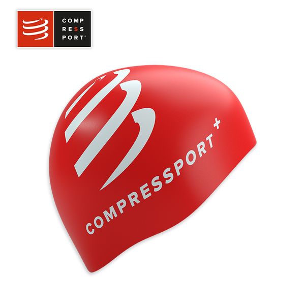 compressport 铁三游泳帽 强力弹性硅胶泳帽