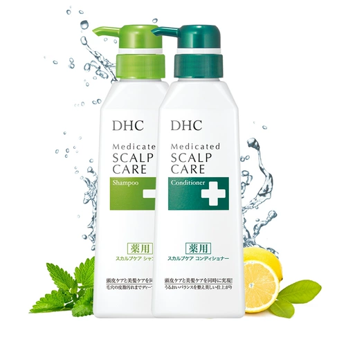 DHC Освежающий лечебный комплект для кожи головы, шампунь, 2 шт, контроль жирного блеска, уход за волосами