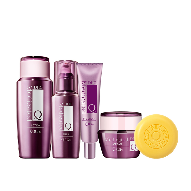 DHC海外旗舰店DHC【保税包邮】辅酶精萃赋活系列5件套装 Q10补水保湿洁眼霜0