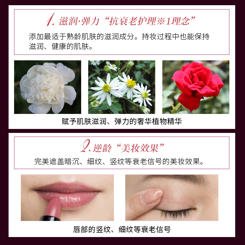 DHC海外旗舰店DHC【进口保税】完美艳润唇膏2.4g 滋润口红持久不掉色提亮肤色3