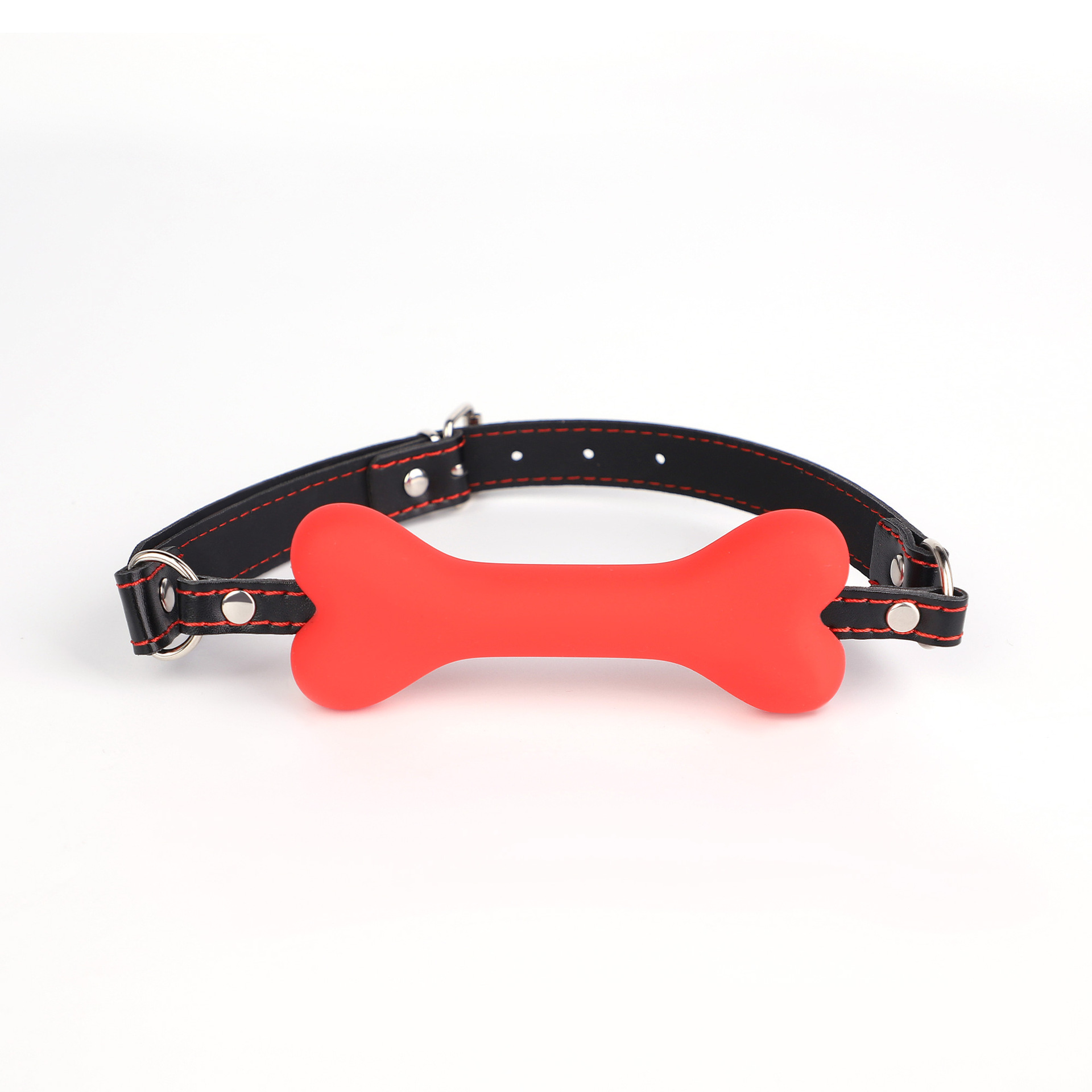 【Save Me】硅胶小狗骨头项圈男女用口球可爱项链颈圈可调节脖套 - 图2