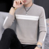 Áo len nam mùa thu 2019 phiên bản mới của Hàn Quốc xu hướng áo len thời trang cổ tròn cho nam áo thun dáng lửng thương hiệu - Hàng dệt kim áo da nam Hàng dệt kim