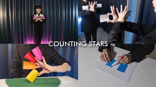 23魔术教学创新舞台纸牌手彩流程Counting Stars by Lee Ho Jung-图1