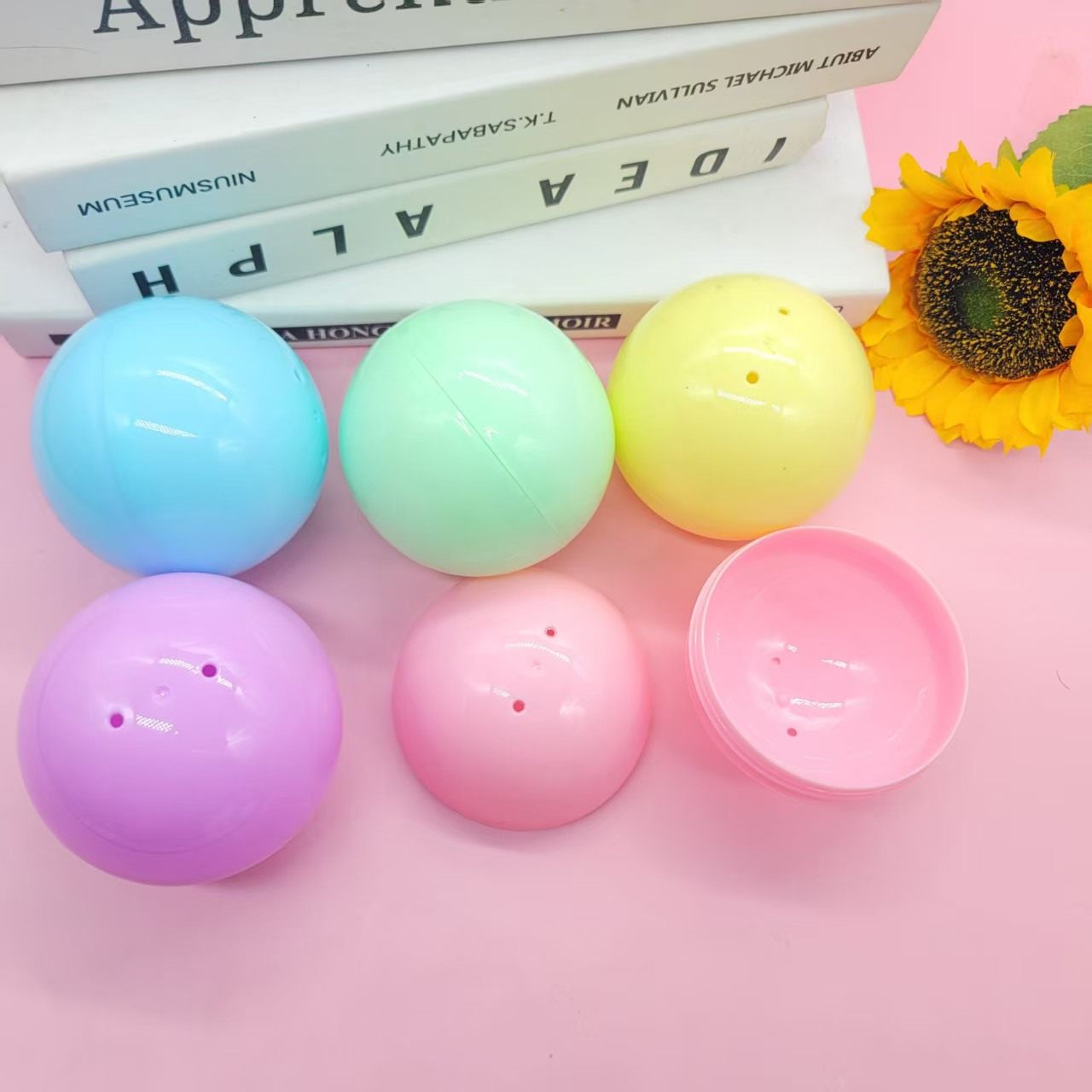 45mm50mm扭蛋壳扭蛋外壳彩色空壳空心球可打开抽奖球摸奖圆形彩蛋,淘宝优惠券,粉丝福利购,淘宝优惠卷