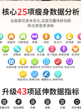 蓝牙智能体脂秤精准家用减肥