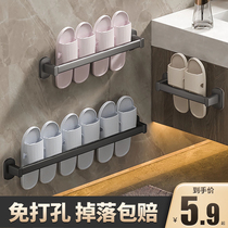 Slippers bain en rack Perforated Racks Toilet Shelving Toilet Shelving Shoes containing Toilet Wall Wall-mounted Drain Shelf